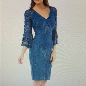 Bell Sleeve Soutache Dress